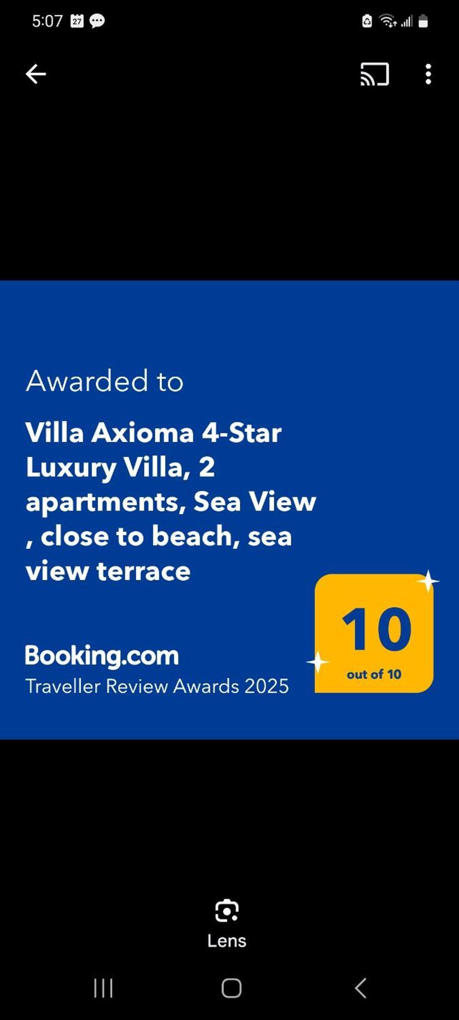 Villa Axioma 4-Star Luxury Villa, 2 Apartments, Sea View , Close To Beach, Sea View Terrace คาชเตลา ห้อง รูปภาพ